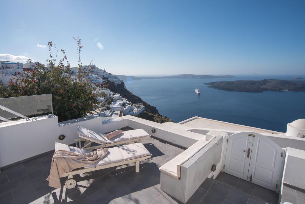 Karpimo Horizon - Caldera View With Private Hot Tub Villa Фиростефани Екстериор снимка