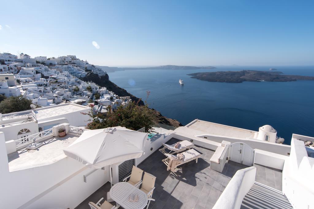 Karpimo Horizon - Caldera View With Private Hot Tub Villa Фиростефани Екстериор снимка