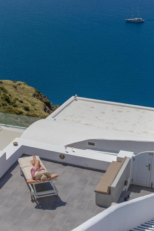 Karpimo Horizon - Caldera View With Private Hot Tub Villa Фиростефани Екстериор снимка